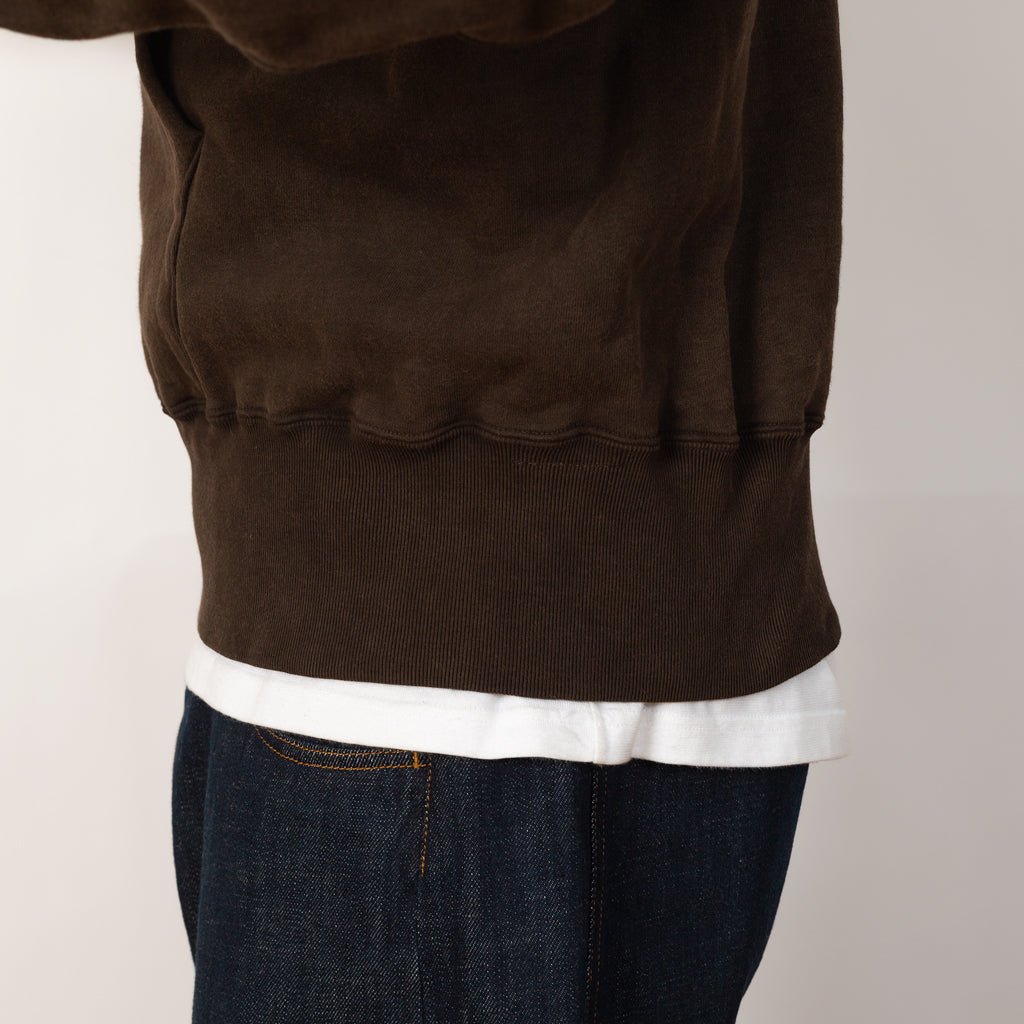 Hooded Sweatshirt - Mud Dyed Brown