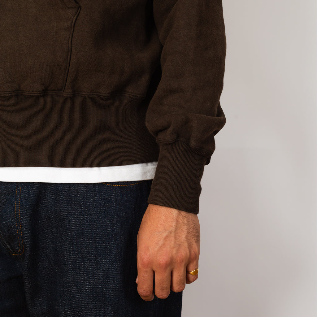 Hooded Sweatshirt - Mud Dyed Brown