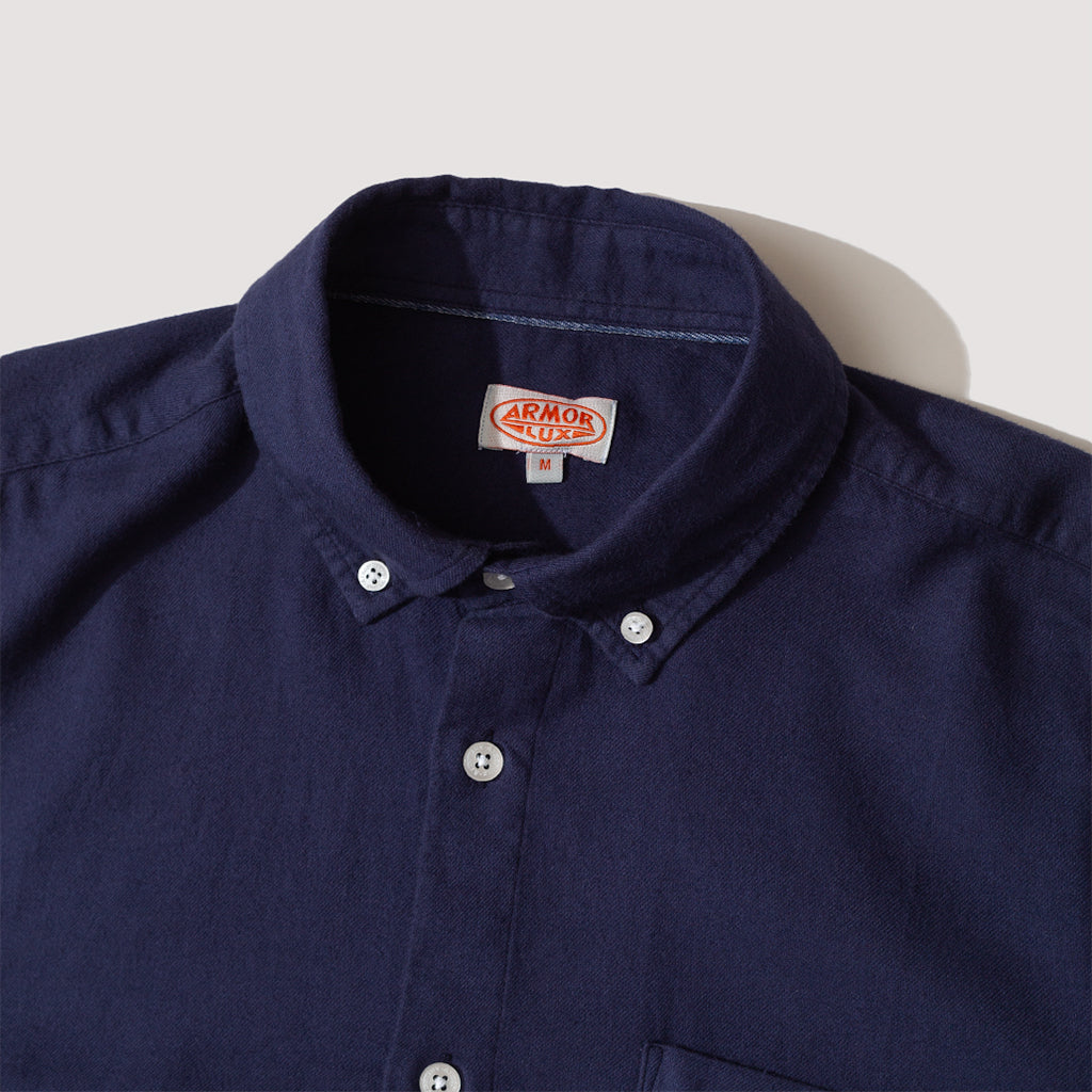 Flannel BD Shirt - Marine Deep Navy Blue
