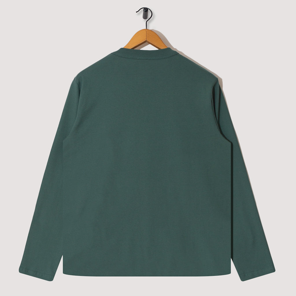 Heritage L/S Tee With Pocket - Silver Pine