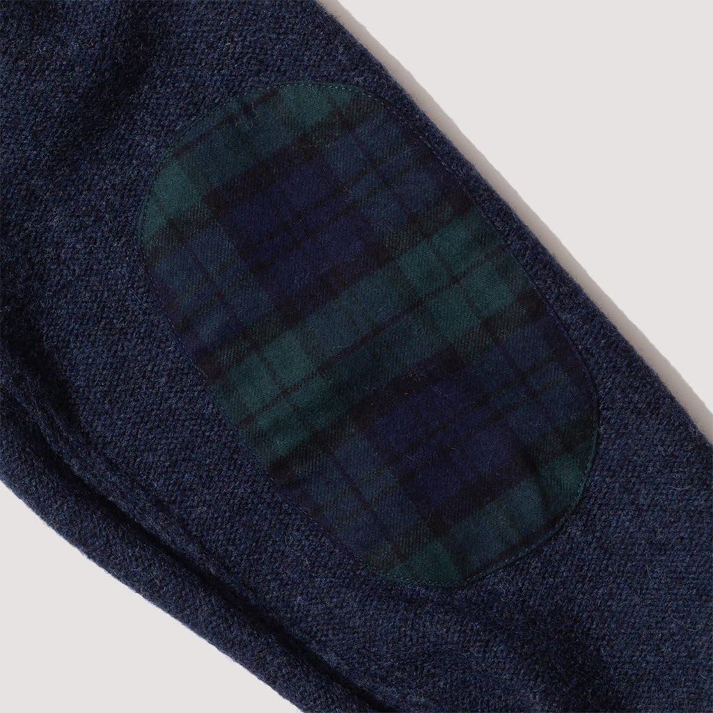 7G Elbow Patch Cardigan - Navy