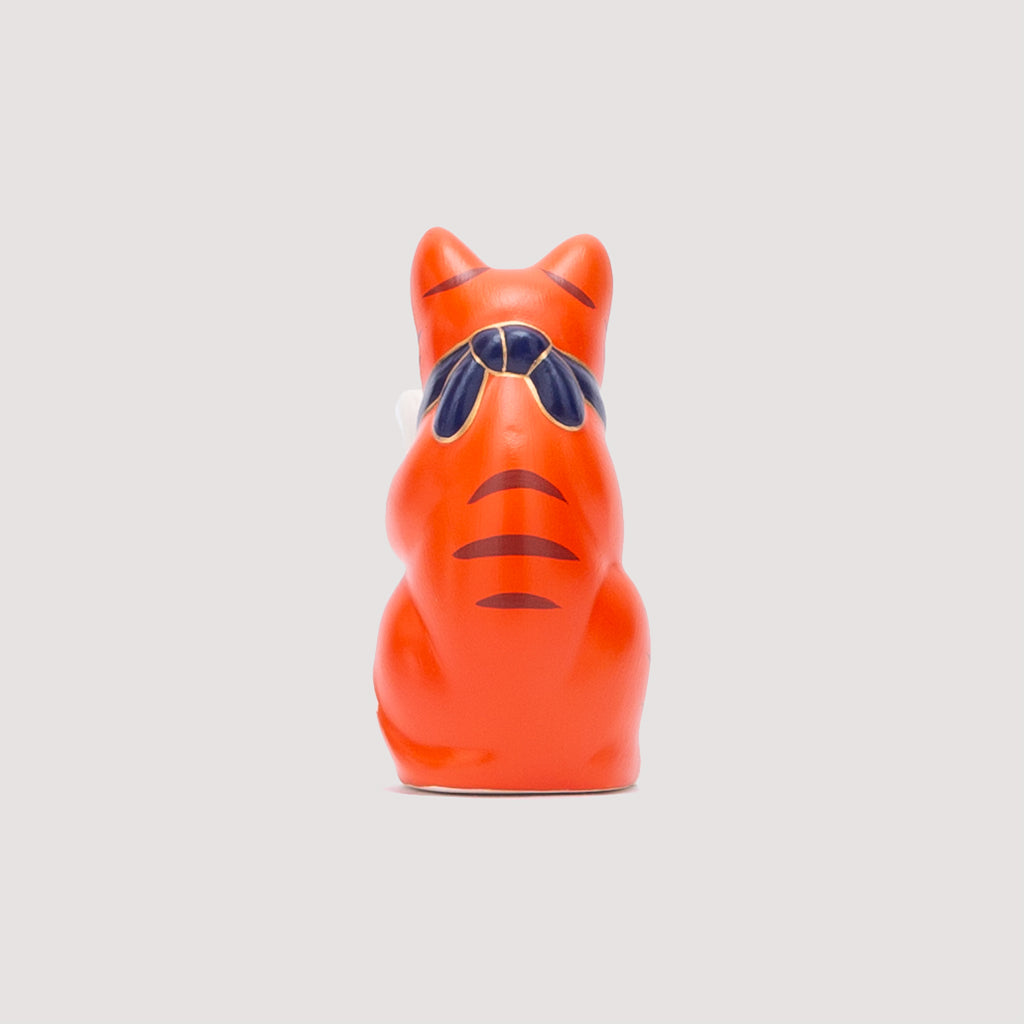 Lucky Cat Charm Doll - Orange