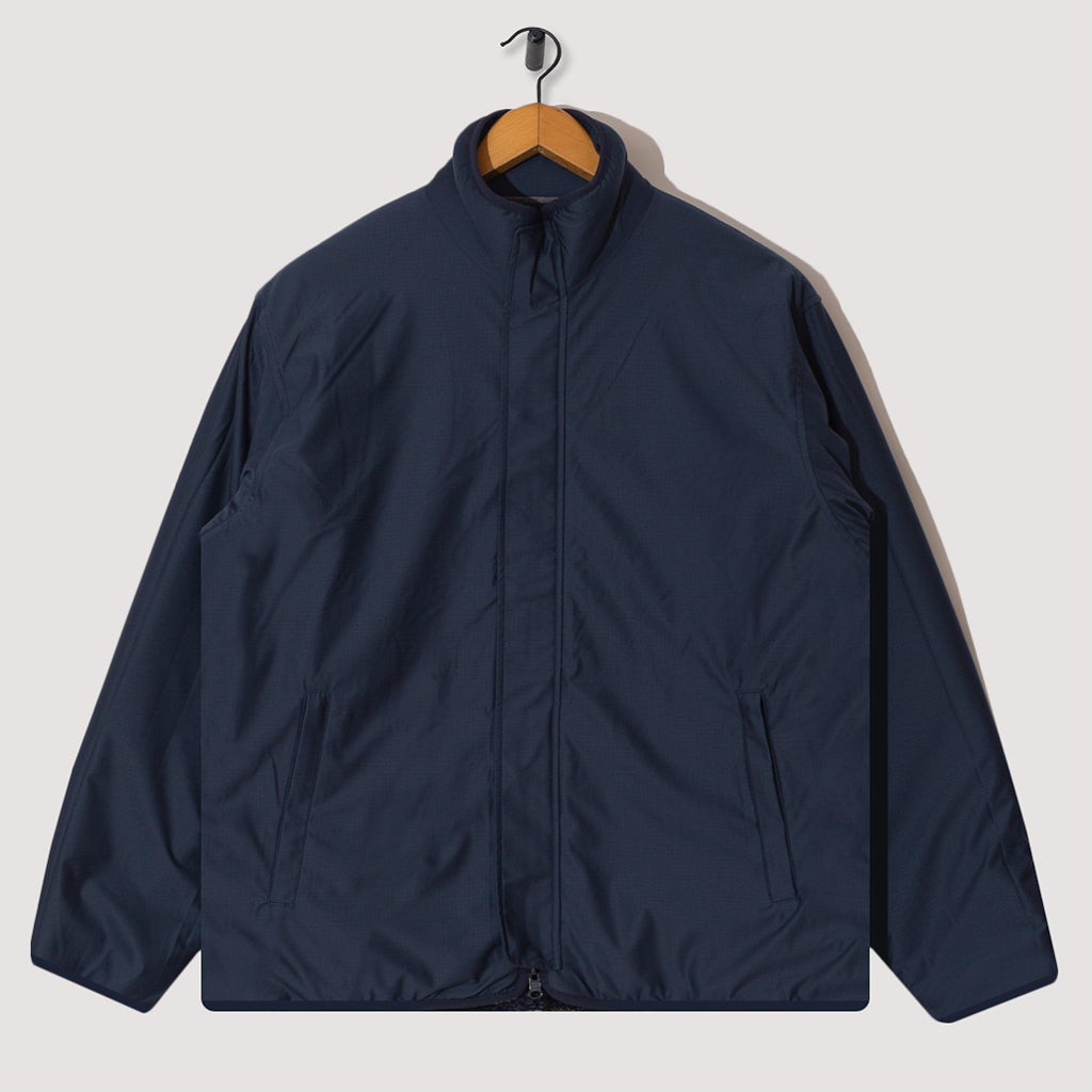 Military Liner Jacquard Boa Fleece - Navy