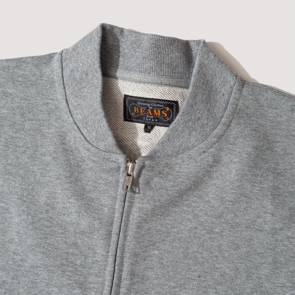 Sweat Zip Cardigan - Grey