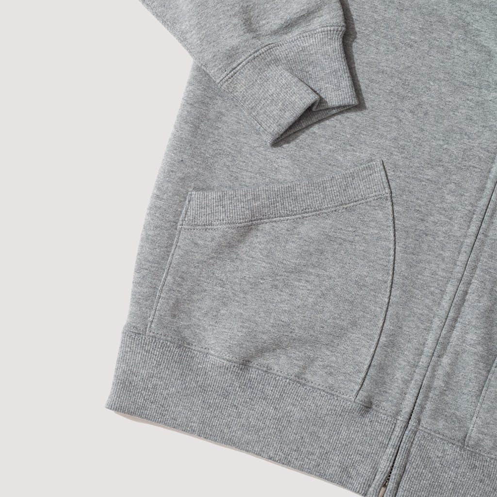 Sweat Zip Cardigan - Grey