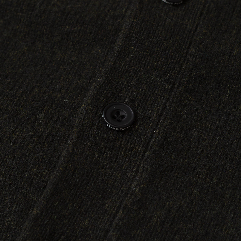 7G Elbow Patch Cardigan - Olive