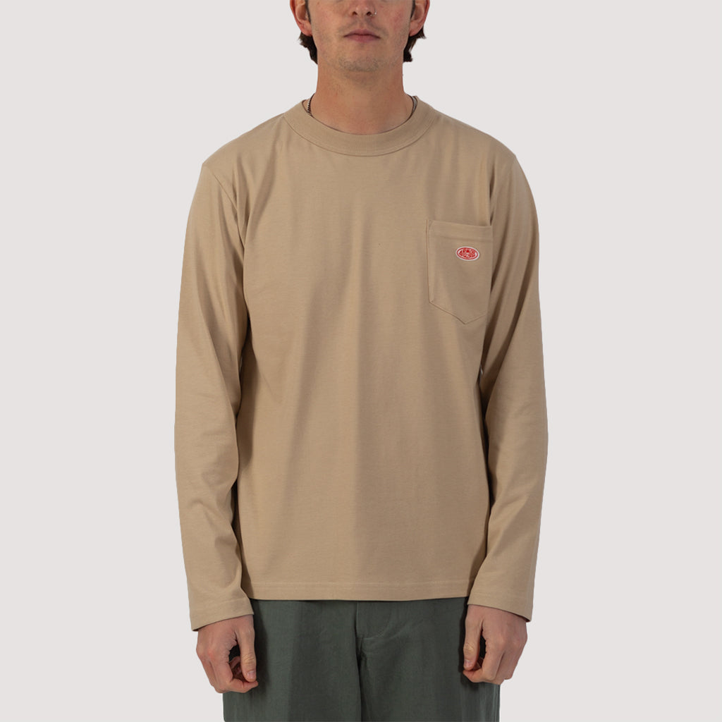 Heritage L/S Tee With Pocket - Humus