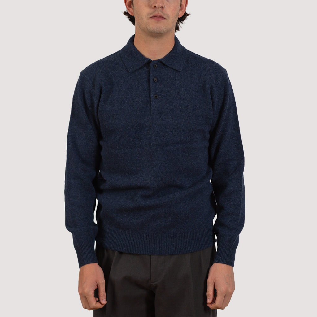 9G Knit Polo - Navy