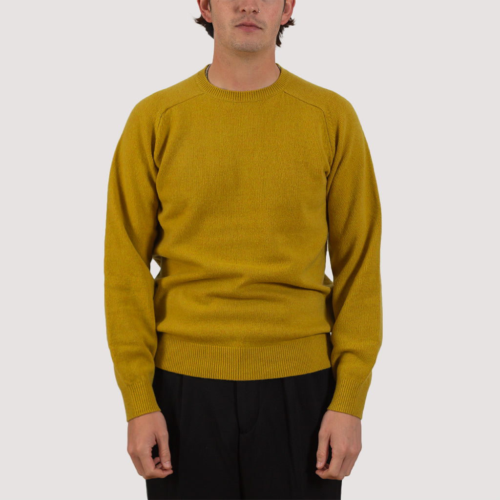 9G Crew Neck Knit - Mustard