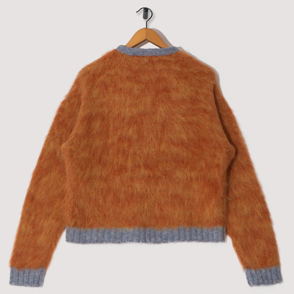 Marled Alpaca Crewneck Sweatshirt - Orange