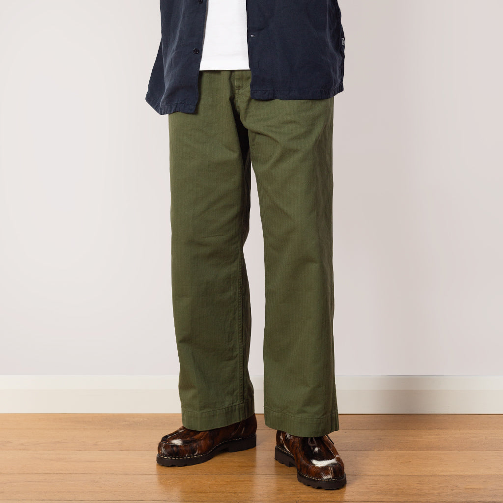 MIL Trousers Herringbone - Olive