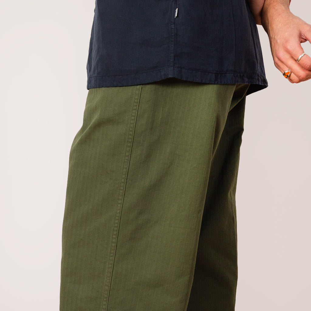 MIL Trousers Herringbone - Olive