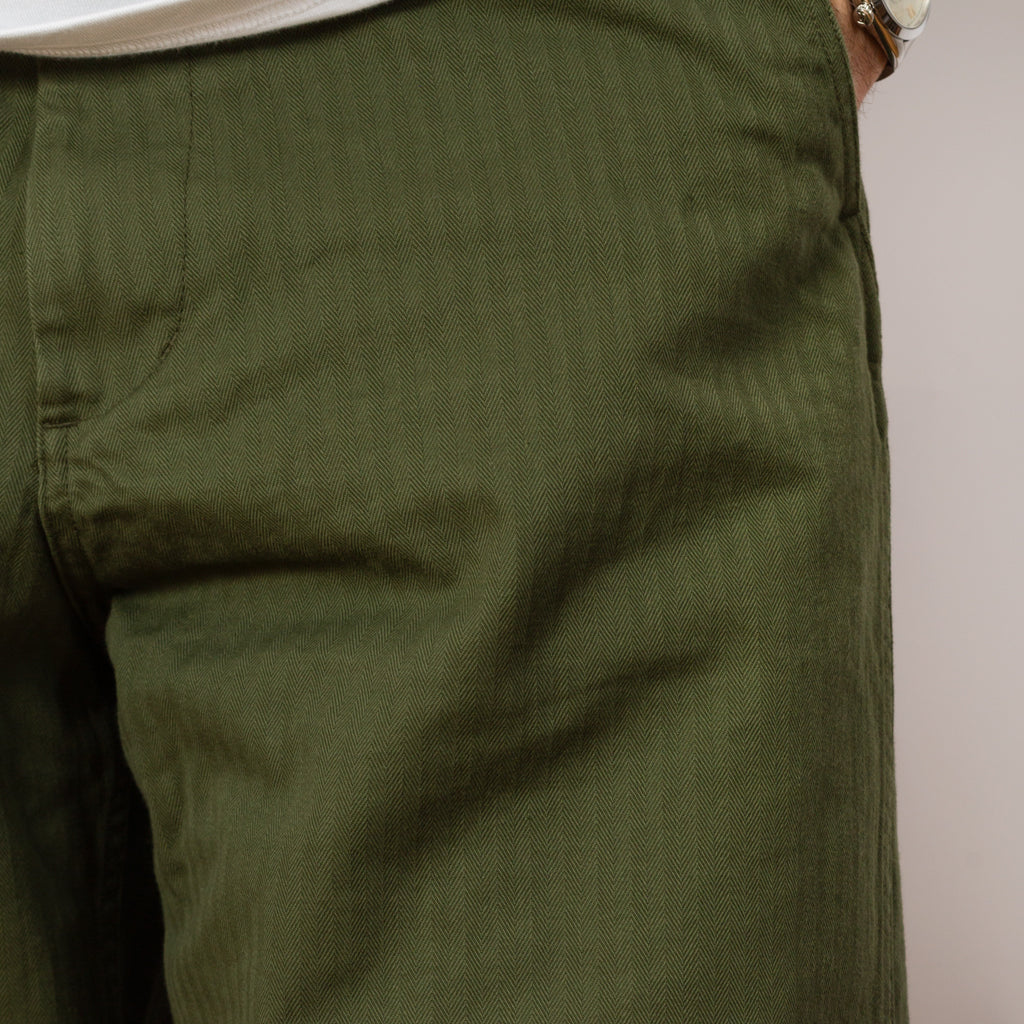 MIL Trousers Herringbone - Olive