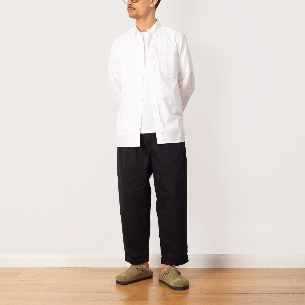 2 Pleat Trouser - Black