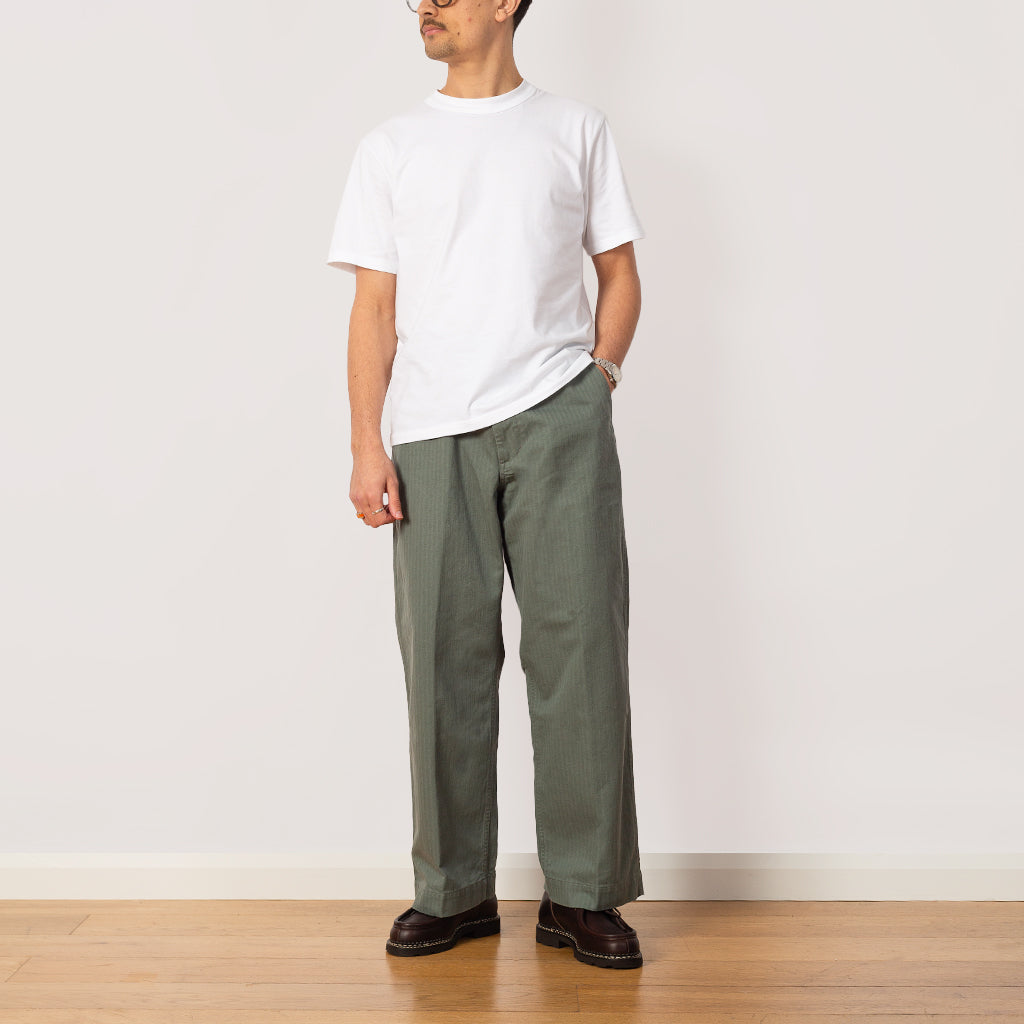 MIL Trousers Herringbone - Sage