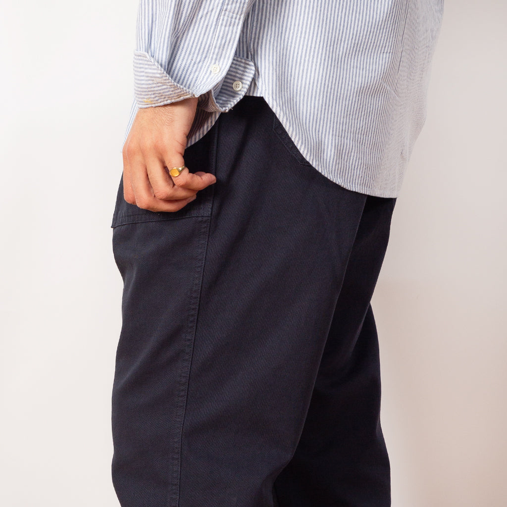 Loose Tapered Ridge Pant - Double Navy