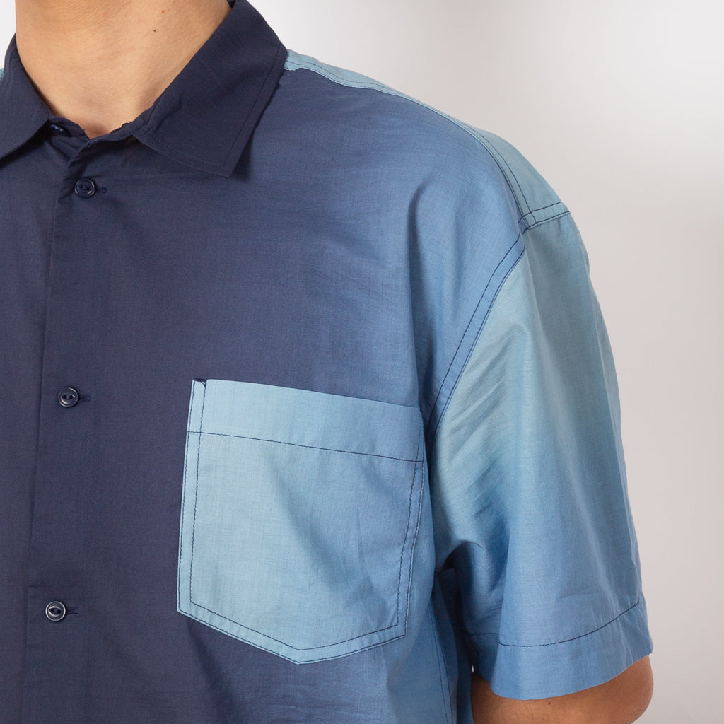 Mitchum Shirt - Blue Recycled Sari