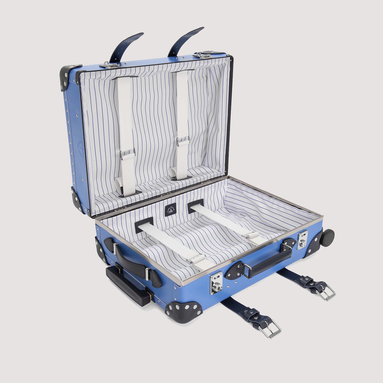Cruise Four Wheel Carry-On Case - Royal Blue/Navy/Chrome