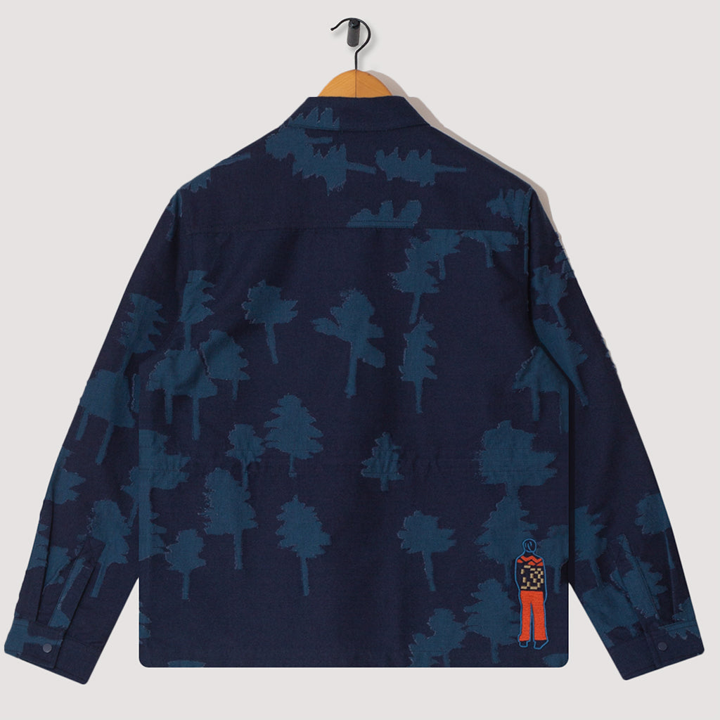 Assembly Jacket - Inidgo Tree Jacquard
