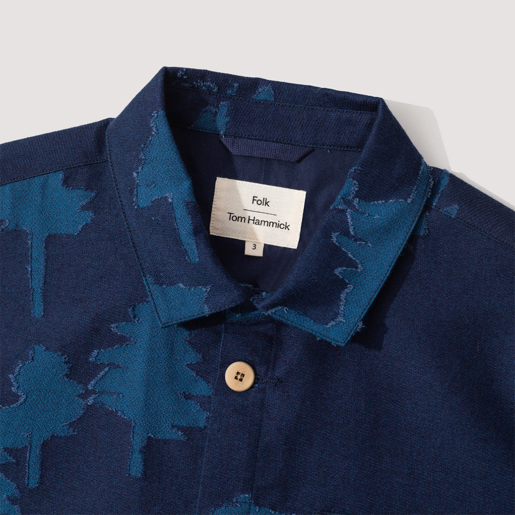 Assembly Jacket - Inidgo Tree Jacquard