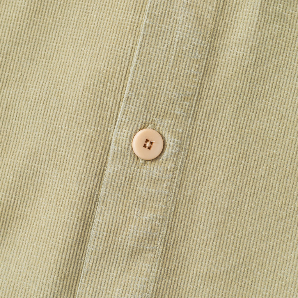 Patch Overshirt - Sage Green Microcheck Cord