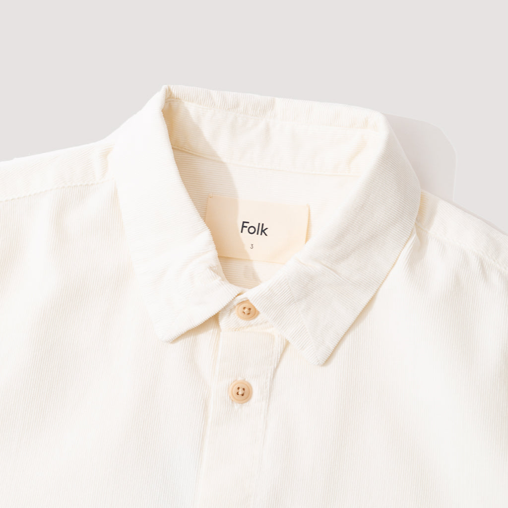 2-Tone Babycord Shirt - Stone