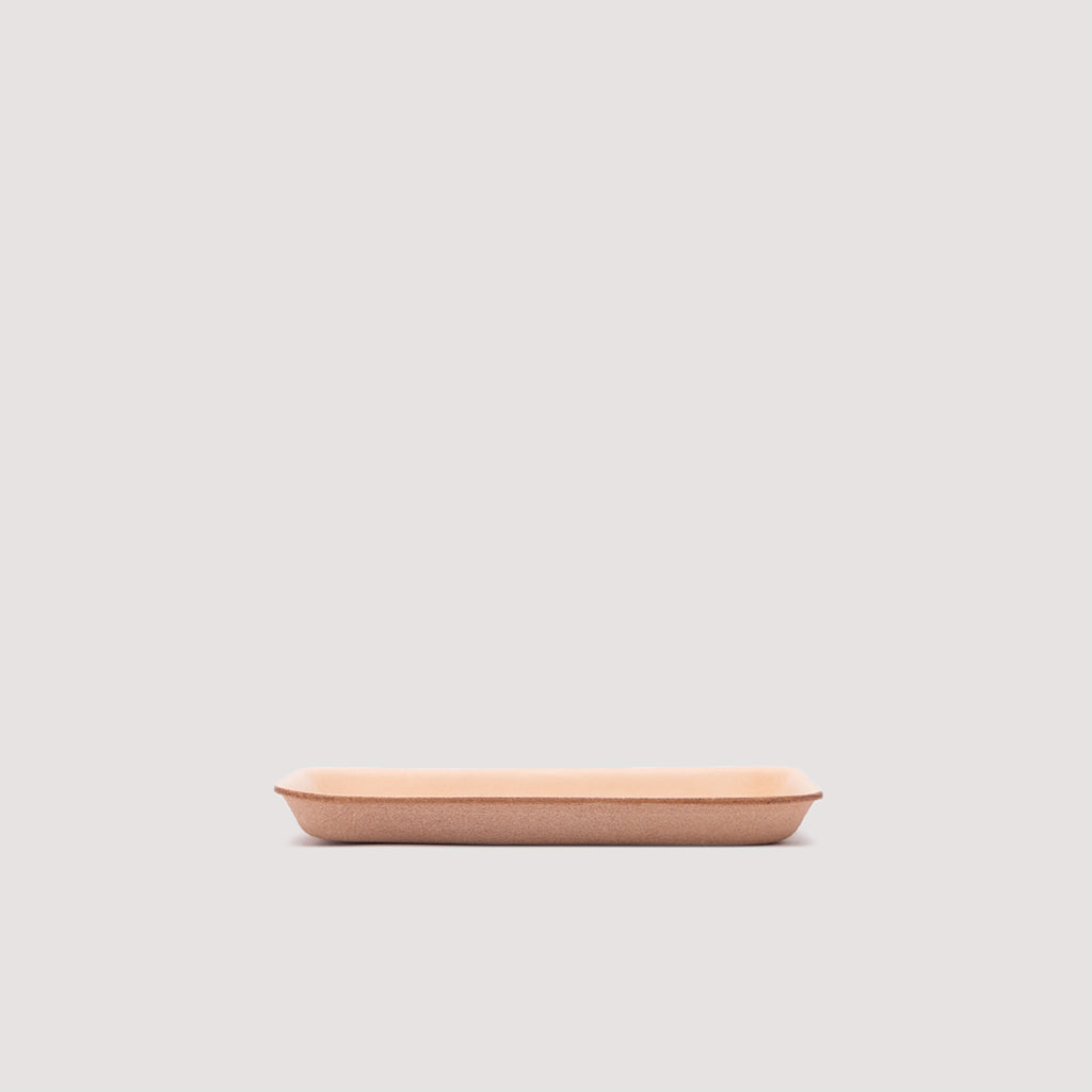 Medium Leather Tray - Natural