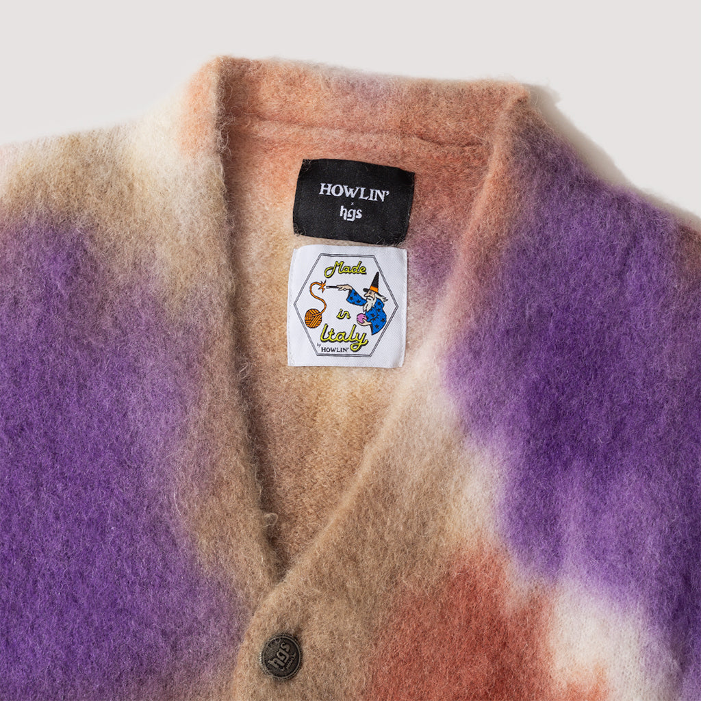 Hand Spray Dyed Cardigan - Maestro Mix
