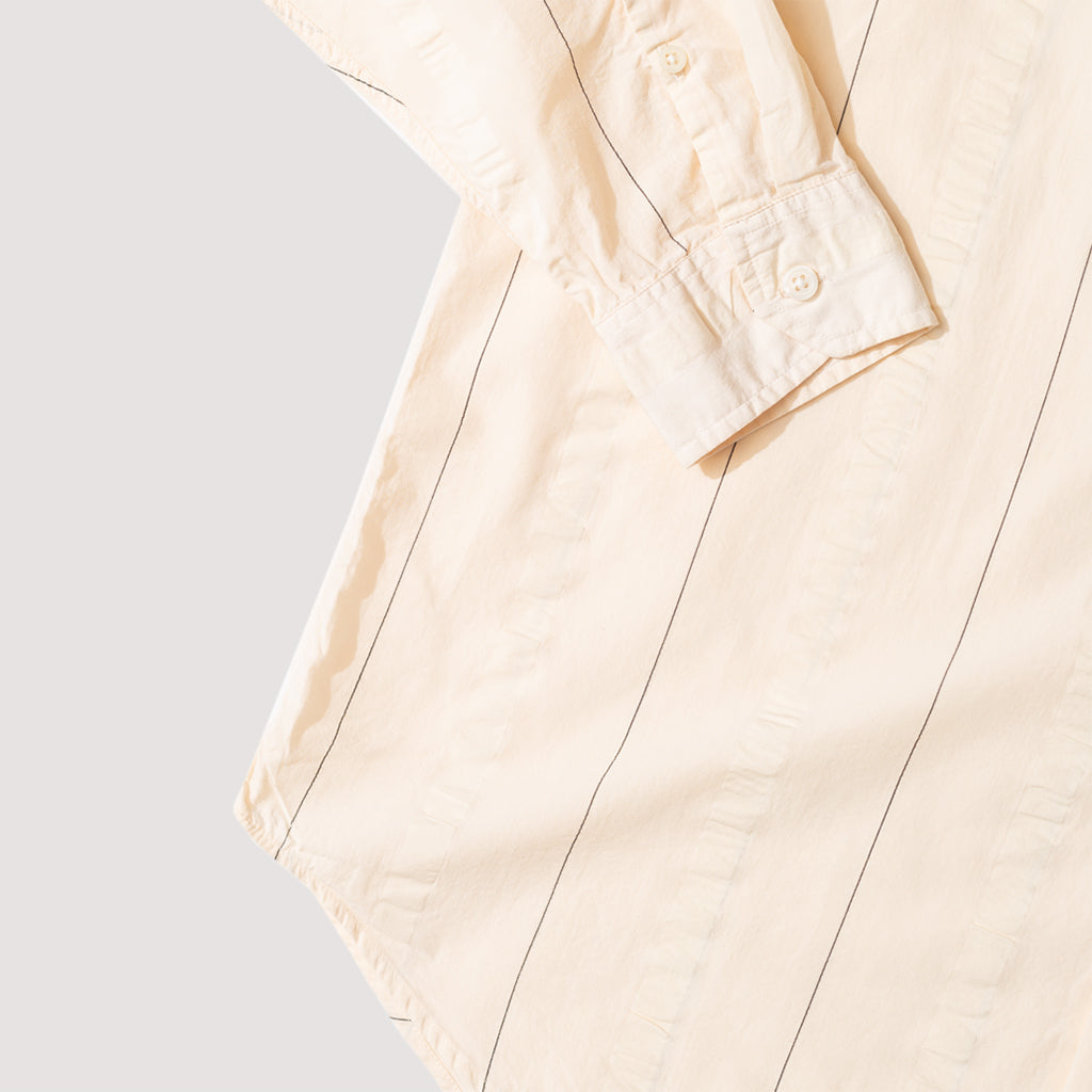 Generous Shirt - Cream Stripe