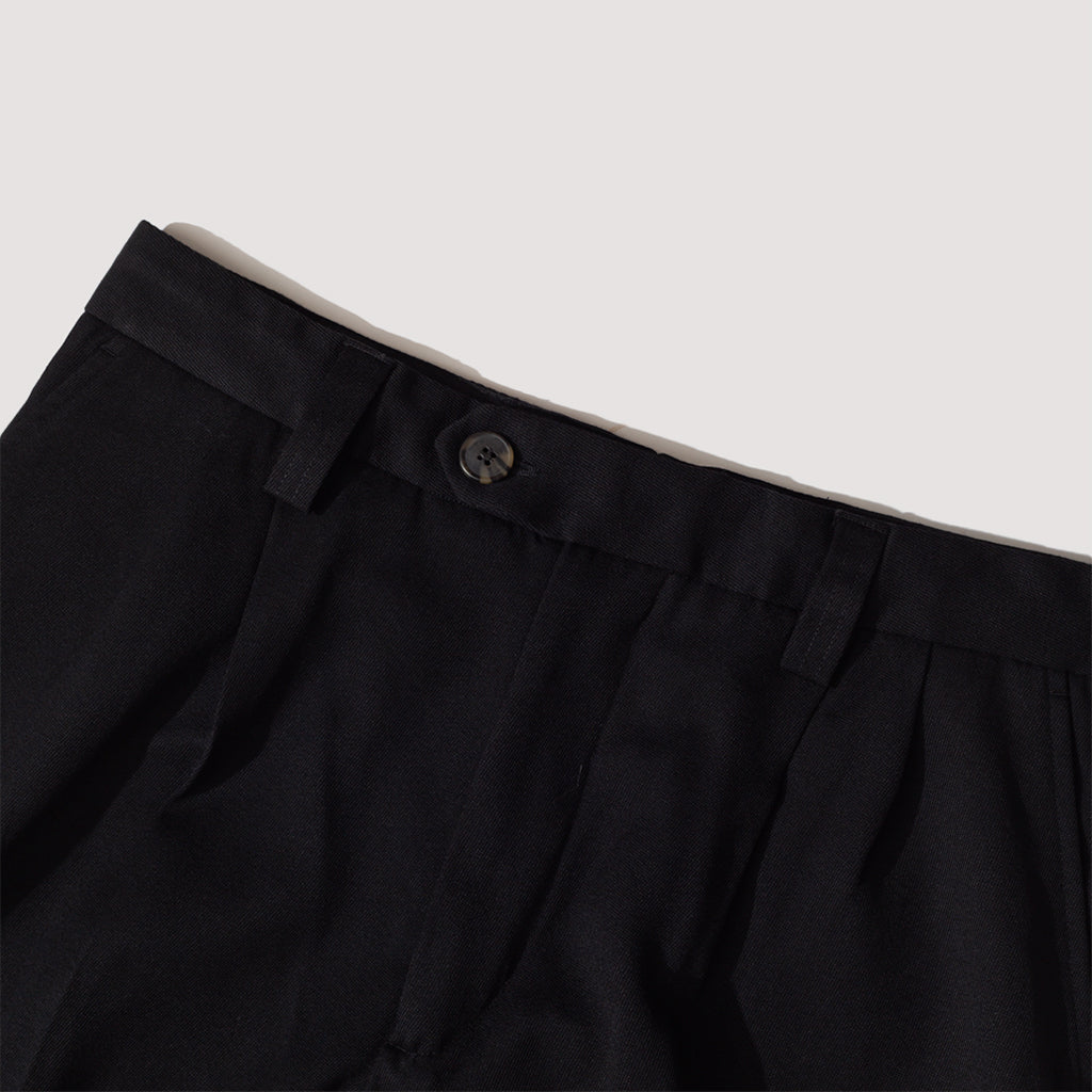 Classic Trousers - Black Heavy Wool