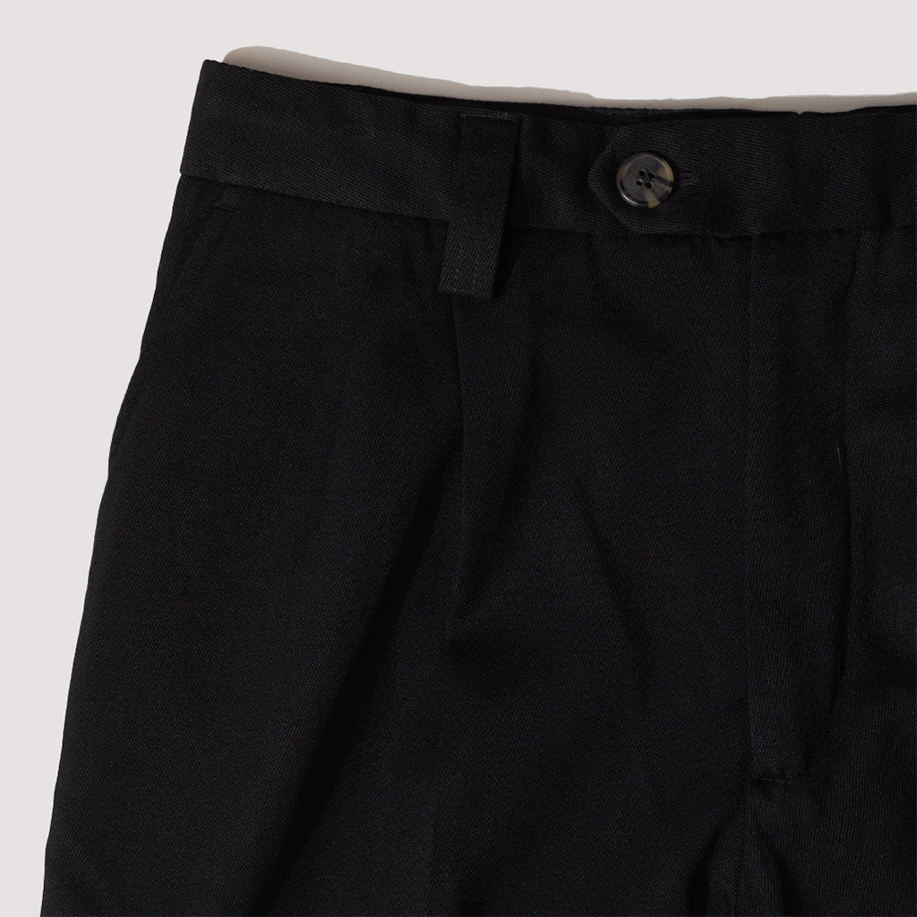 Classic Trousers - Black Heavy Wool