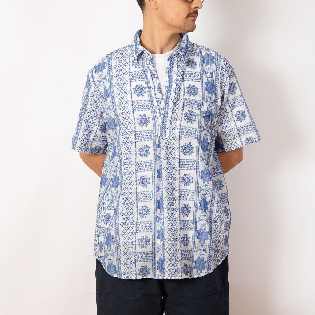 Popover BD Shirt - Blue/White Embroidery