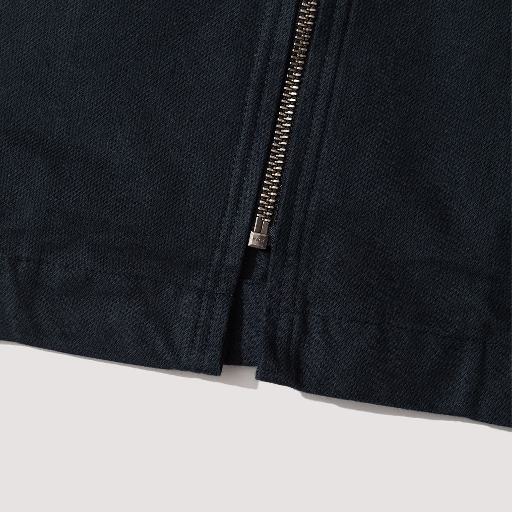 Workwear Zipped Overshirt - Dark Navy