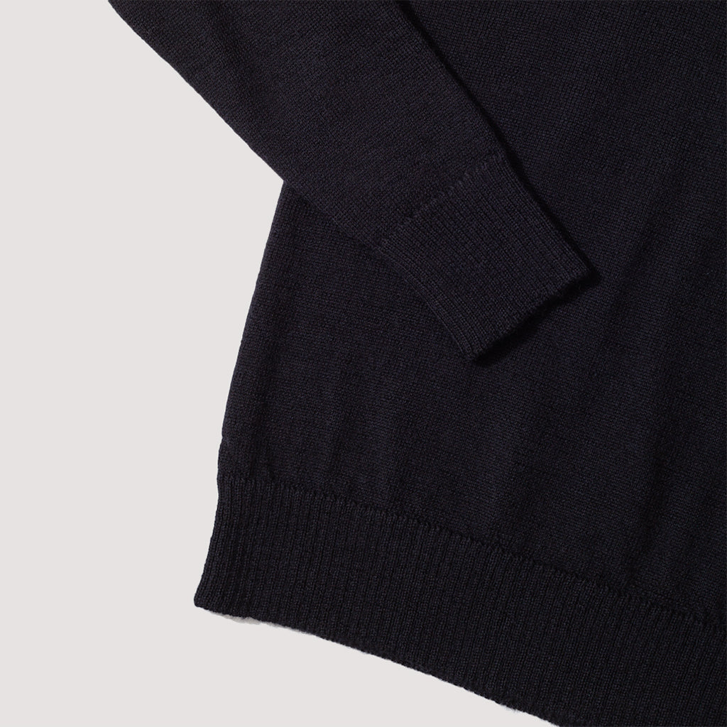 Contrast Stitch Crew - Ink