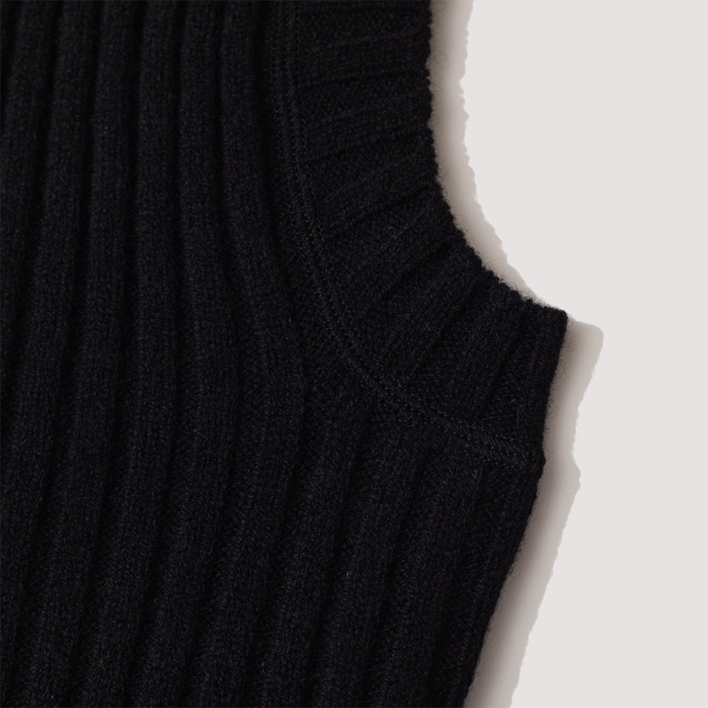 Ribbed Balaclava - Black
