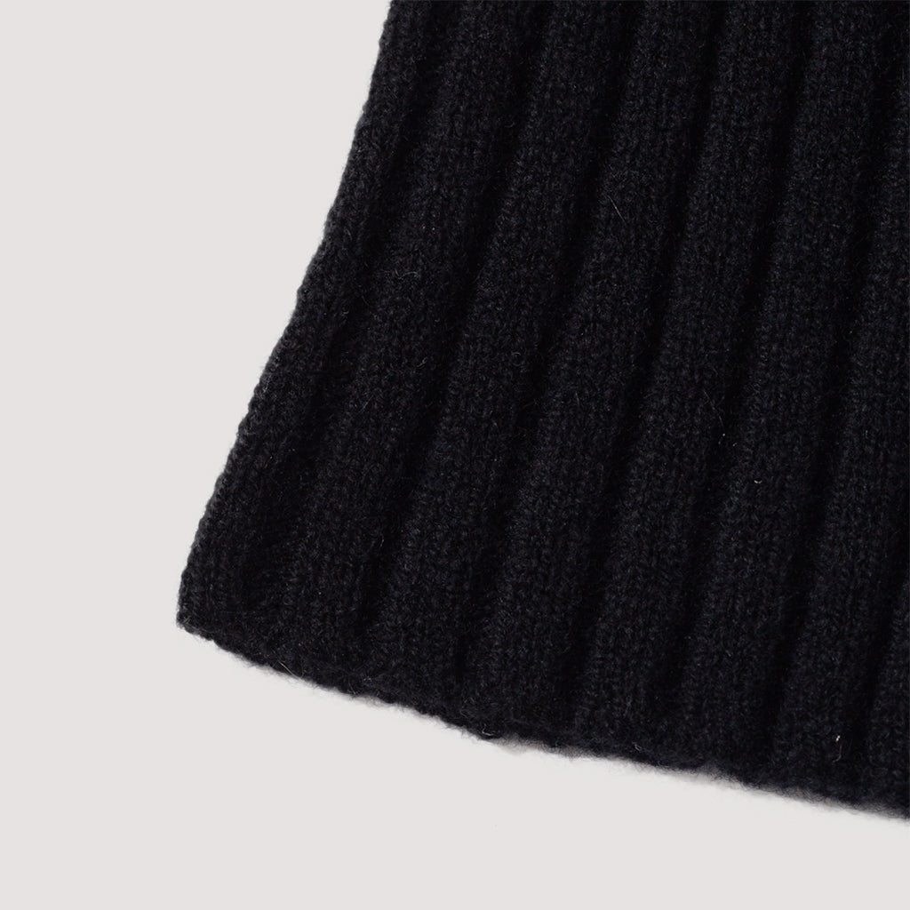 Ribbed Balaclava - Black