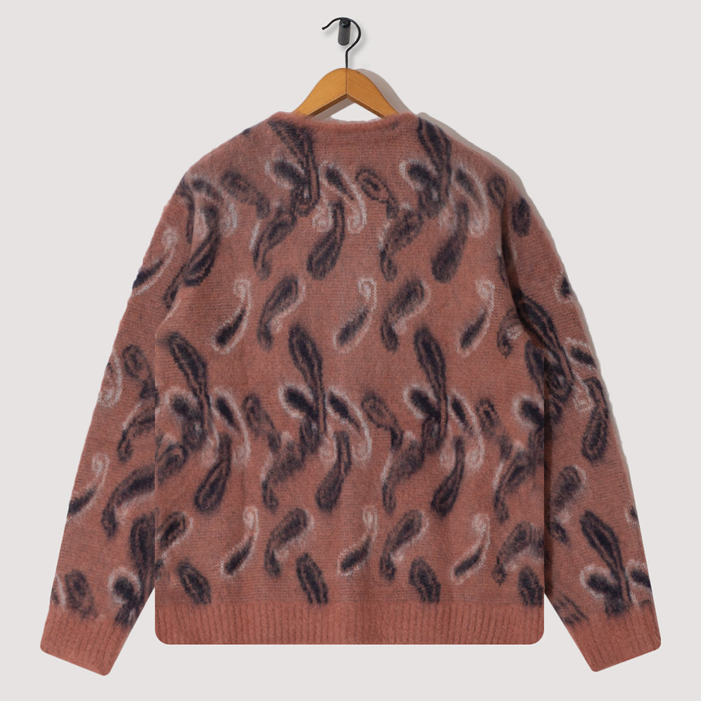 Mohair Cardigan - Pink Paisley