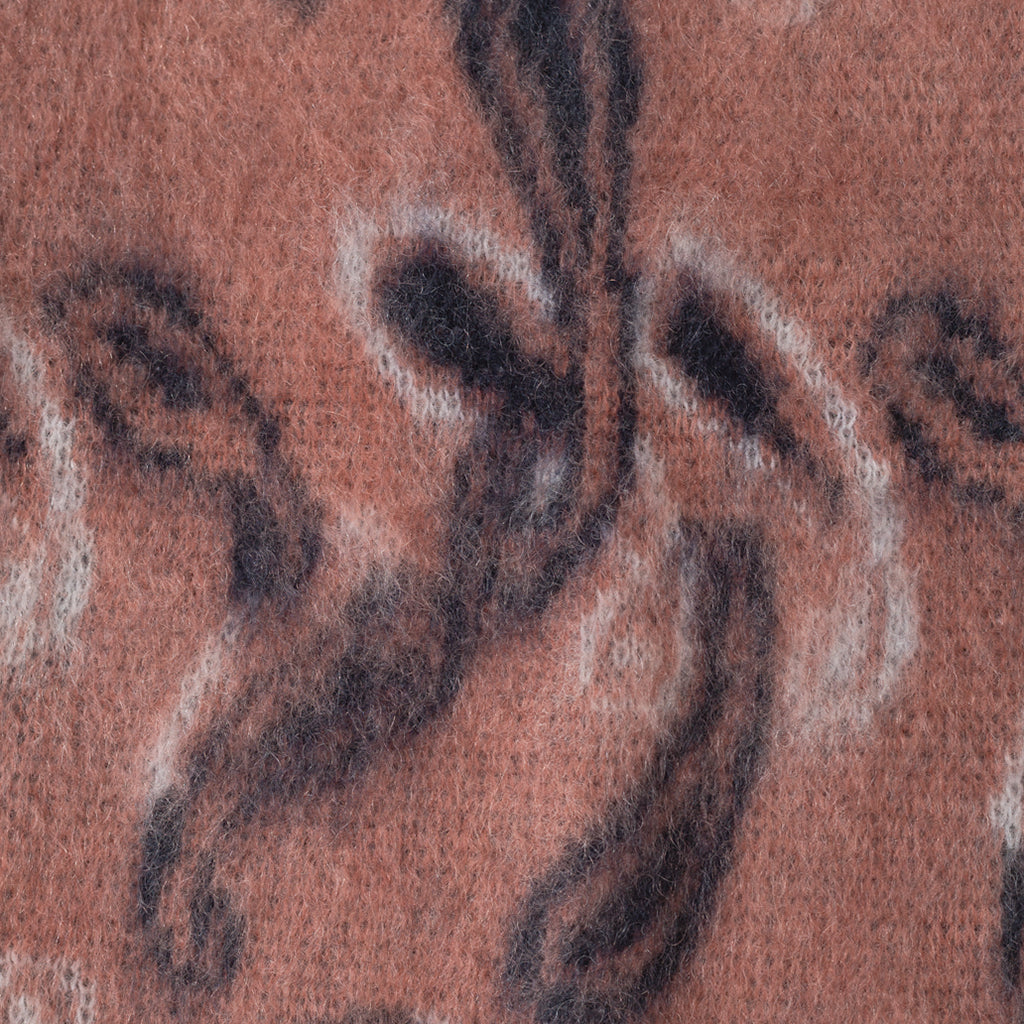 Mohair Cardigan - Pink Paisley