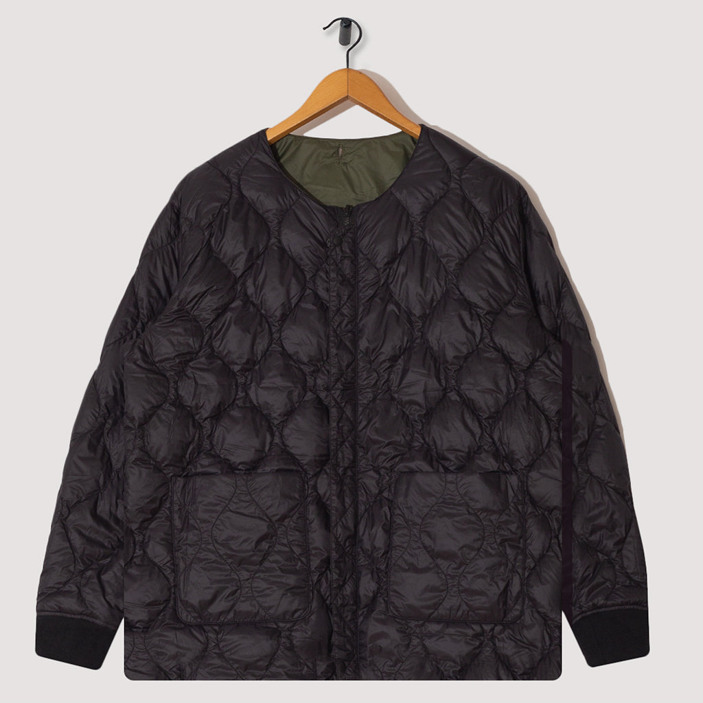 Reversible MA-1 Type Inner Down Jacket - Crazy/Black