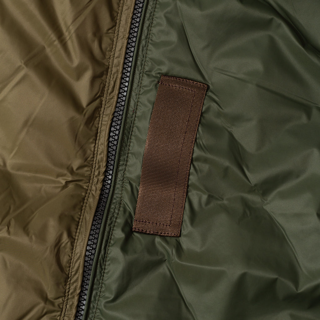 Reversible MA-1 Type Inner Down Jacket - Crazy/Black