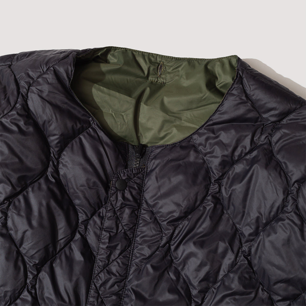 Reversible MA-1 Type Inner Down Jacket - Crazy/Black