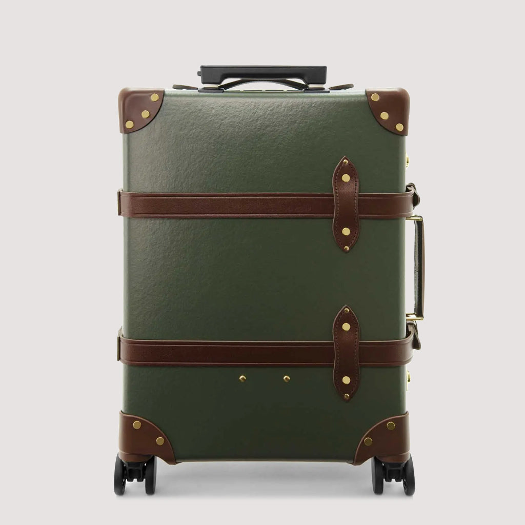 Centenary Four Wheel Carry-On Case - Green/Brown/Gold