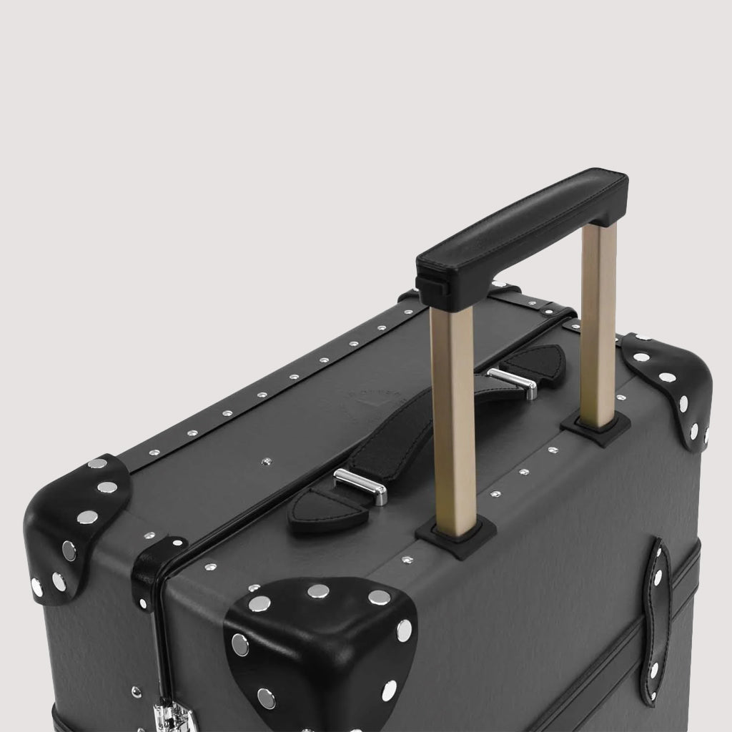 Centenary Four Wheel Carry-On Case - Charcoal/Black/Chrome