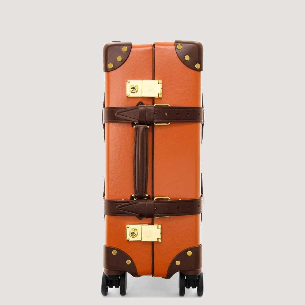 Centenary Four Wheel Carry-On Case - Marmalade/Brown/Gold