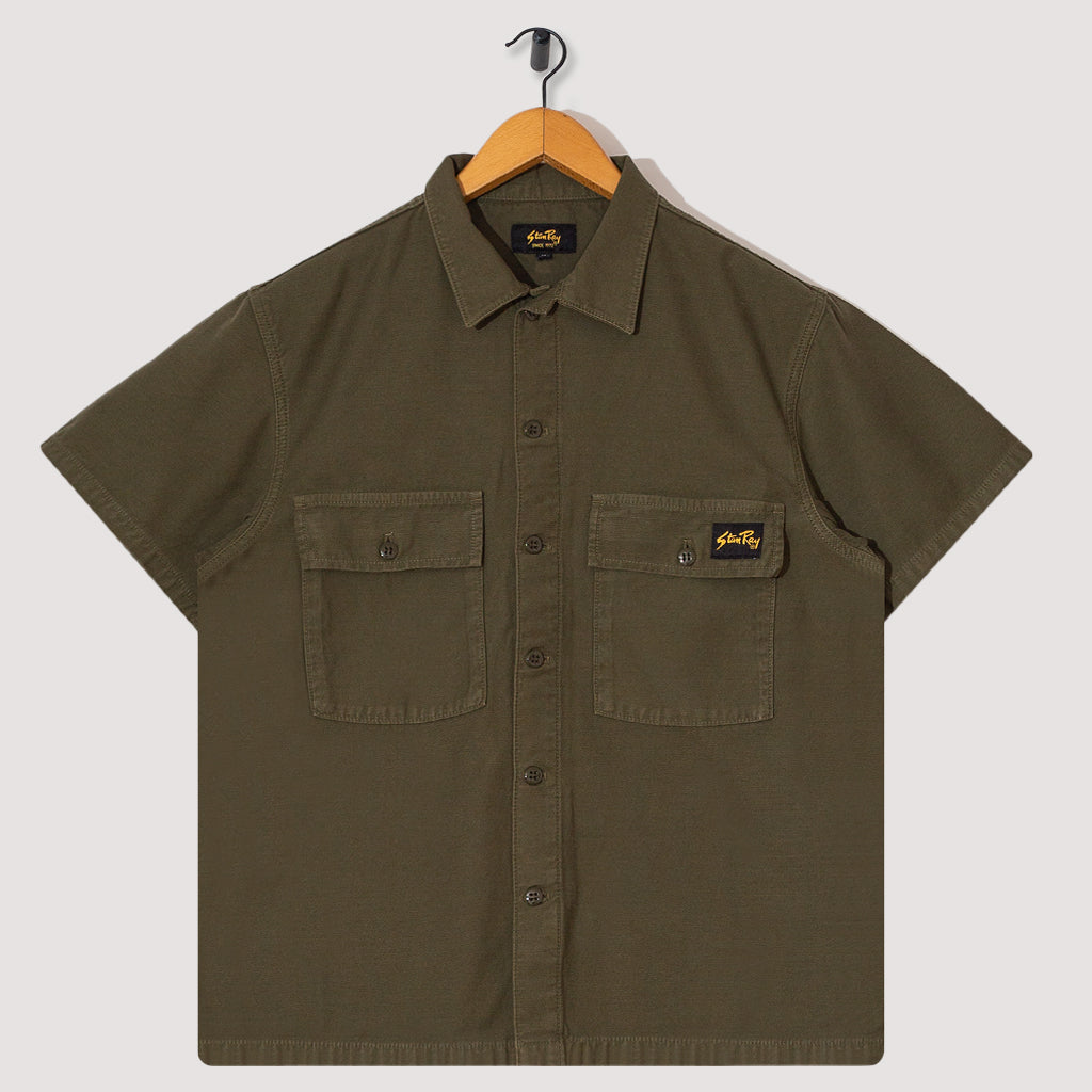 CPO S/S Shirt - Olive Sateen