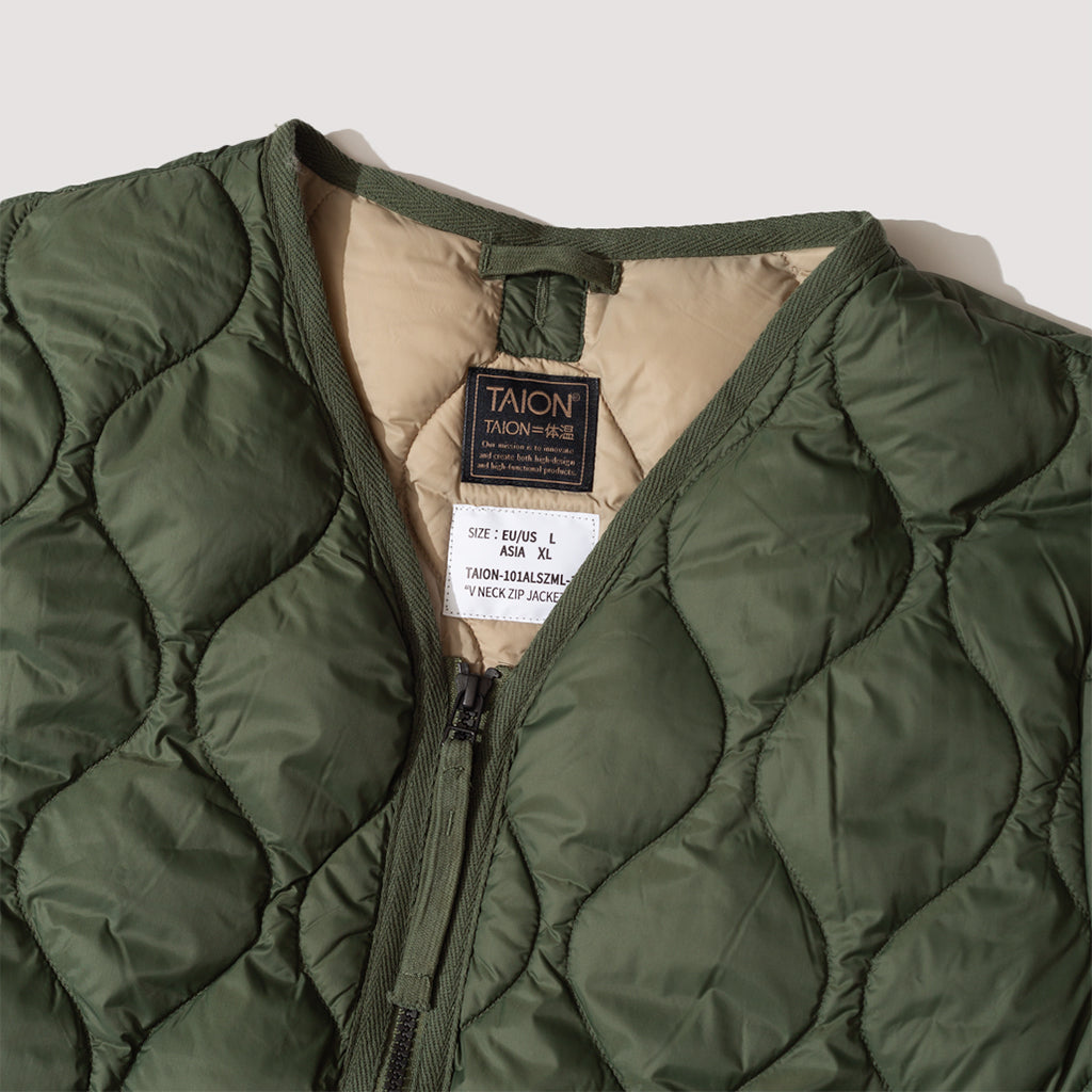Military V-Neck Liner - Olive
