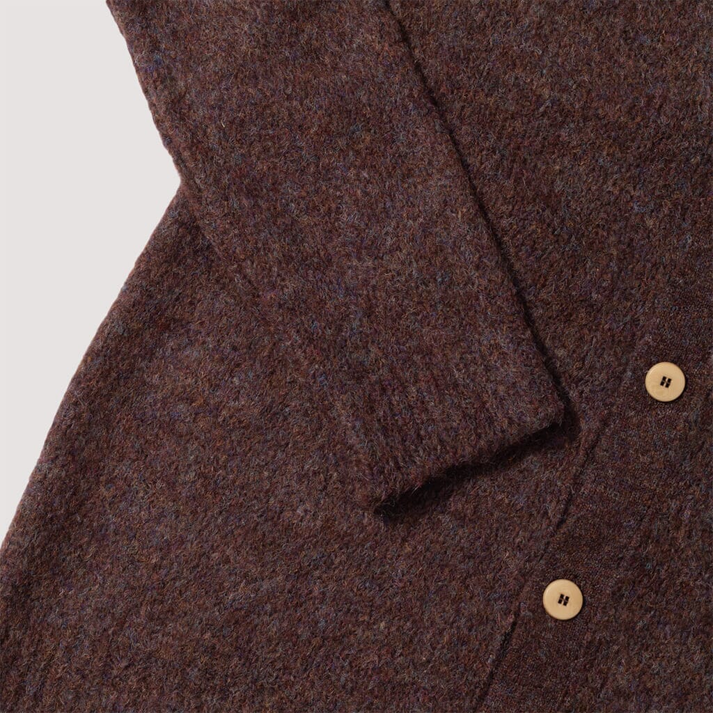 Signal Cardigan - Fig Mohair