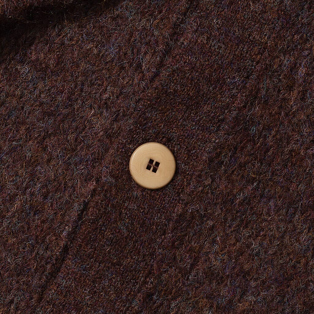 Signal Cardigan - Fig Mohair