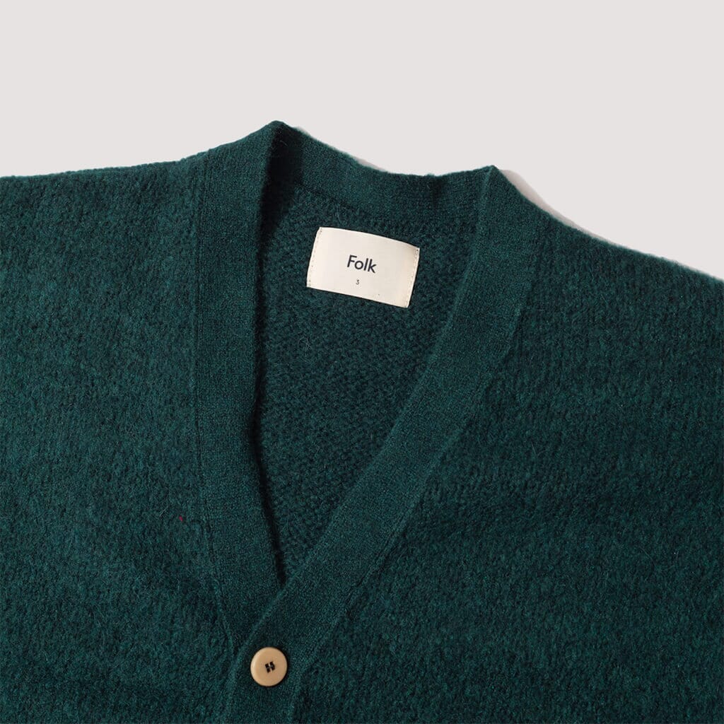 Signal Cardigan - Alpine Green Mohair