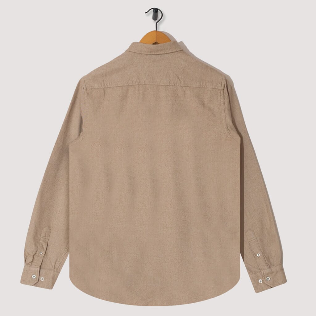 Anton Brushed Flannel - Utility Khaki